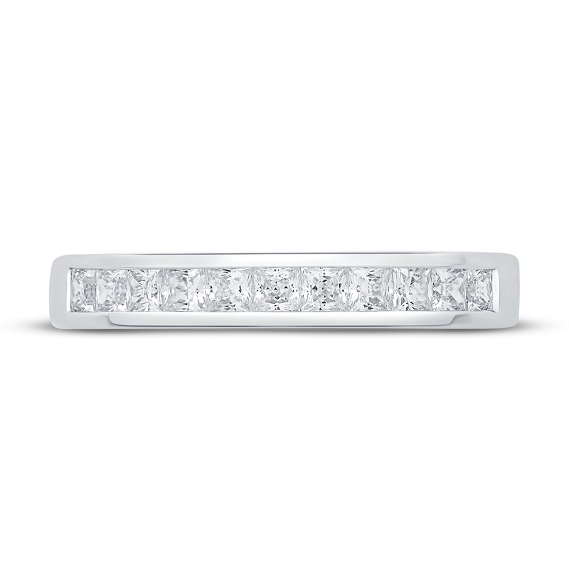 Main Image 2 of Diamond Anniversary Band 1/2 ct tw Princess Platinum