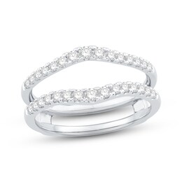 Diamond Enhancer Ring 1/2 ct tw Round Platinum