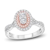 Thumbnail Image 1 of Diamond Engagement Ring 3/4 ct tw Round Two-Tone Gold