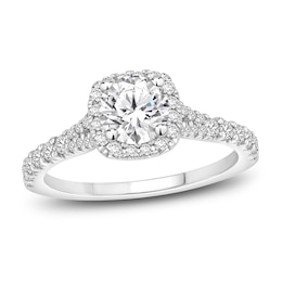 Diamond Engagement Ring 1 ct tw Round 14K White Gold