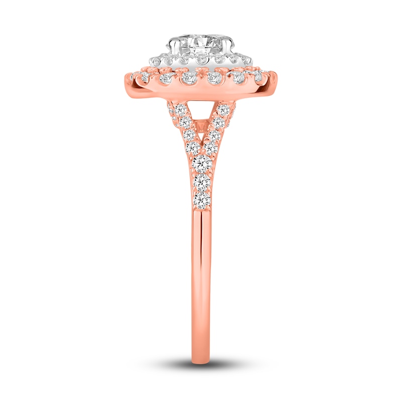 Main Image 2 of Diamond Engagement Ring 1-1/4 ct tw Round 14K Two-Tone Gold
