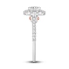 Thumbnail Image 2 of Diamond Engagement Ring 1 ct tw Princess/Round 14K White Gold