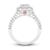 Thumbnail Image 3 of Diamond Engagement Ring 1 ct tw Princess/Round 14K White Gold