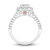 Thumbnail Image 2 of Diamond Engagement Ring 1 ct tw Princess/Round 14K White Gold