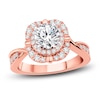 Thumbnail Image 1 of Diamond Engagement Ring 1-3/8 ct tw Round 14K Rose Gold