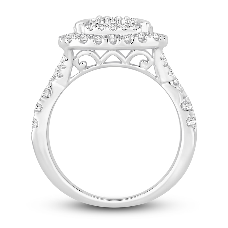 Main Image 3 of Diamond Engagement Ring 1-1/2 ct tw Round 14K White Gold