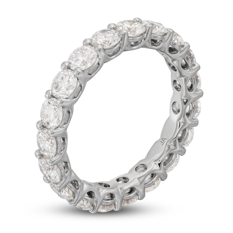 Main Image 2 of Lab-Grown Diamond Eternity Band 3 ct tw Round 14K White Gold