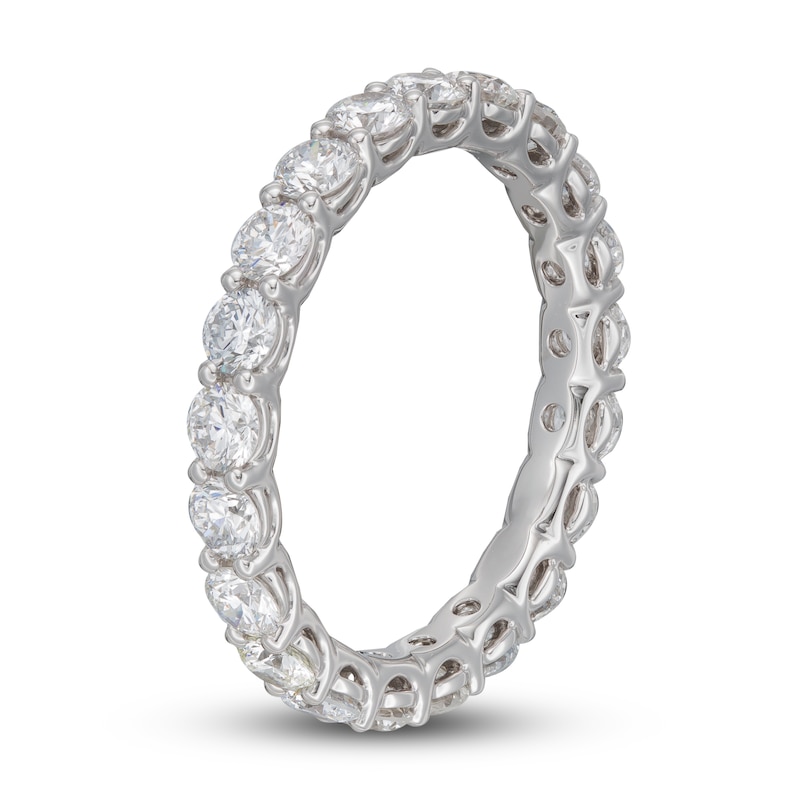 Main Image 2 of Lab-Grown Diamond Eternity Band 1-7/8 ct tw Round 14K White Gold