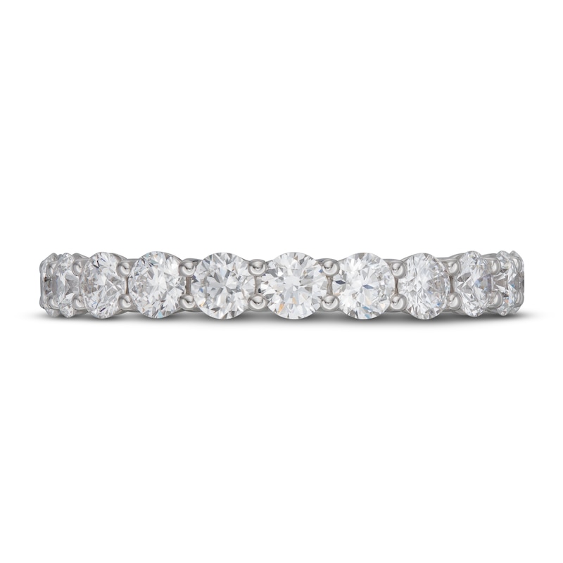 Main Image 3 of Lab-Grown Diamond Eternity Band 1-7/8 ct tw Round 14K White Gold