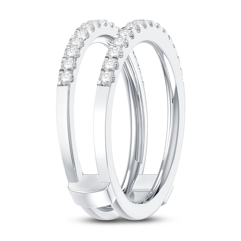 Diamond Enhancer Ring 3/8 ct tw Round Platinum