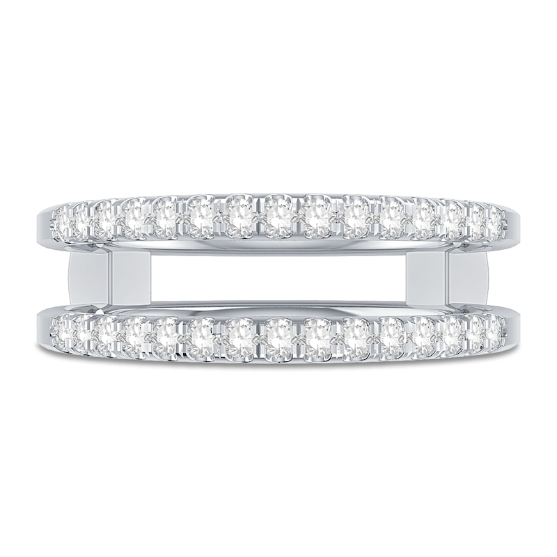 Diamond Enhancer Ring 3/8 ct tw Round Platinum