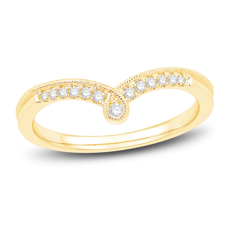 Main Image 1 of Diamond Anniversary Ring 1/10 ct tw Round 14K Yellow Gold