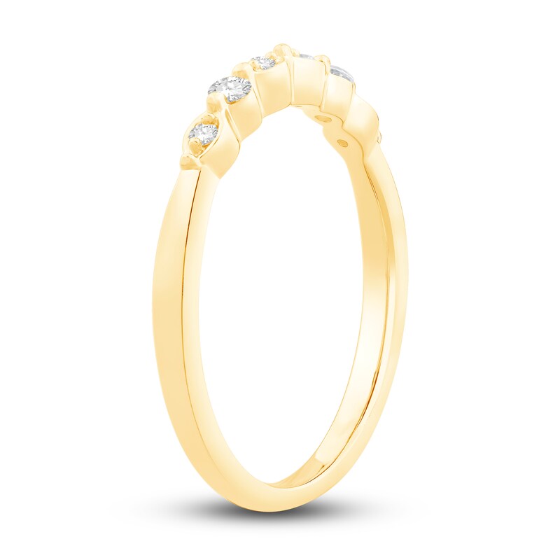 Main Image 2 of Diamond Anniversary Ring 1/10 ct tw Round 14K Yellow Gold