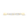 Thumbnail Image 3 of Diamond Anniversary Ring 1/5 ct tw Round/Baguette 14K Yellow Gold
