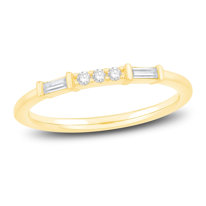 Diamond Anniversary Ring 1/6 ct tw Round 14K Yellow Gold