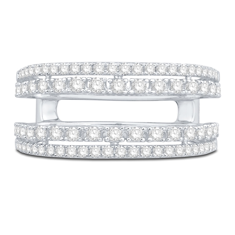 Main Image 3 of Diamond Anniversary Enhancer Ring 3/4 ct tw Round 14K White Gold