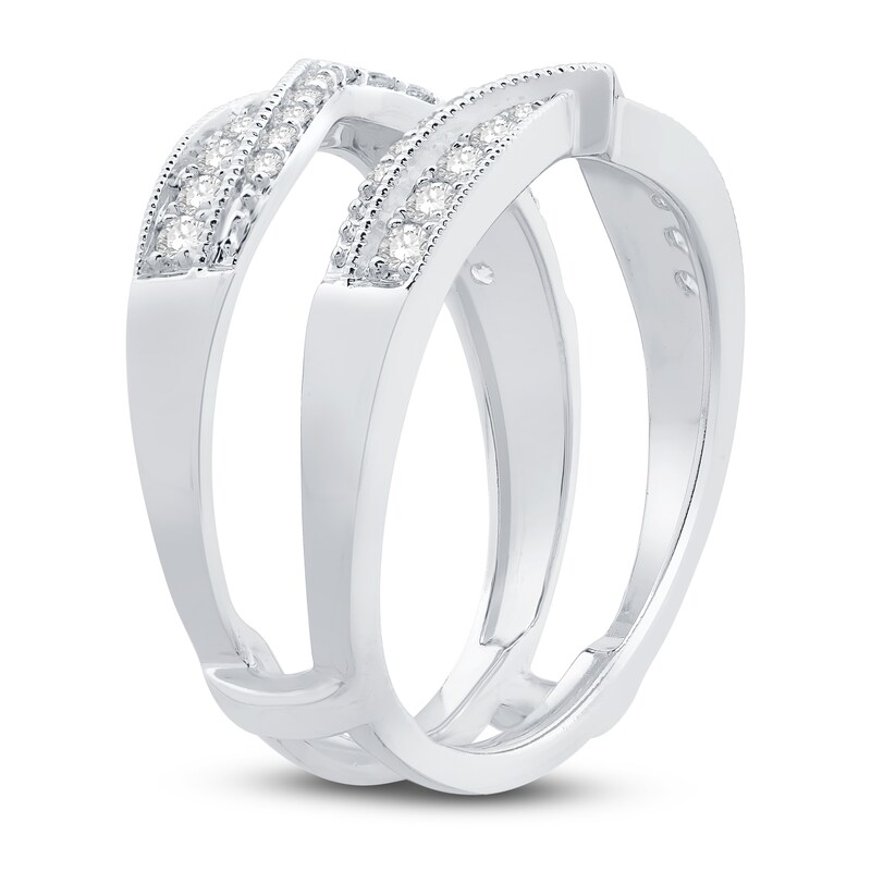 Main Image 2 of Diamond Enhancer Ring 1/2 ct tw Round 14K White Gold