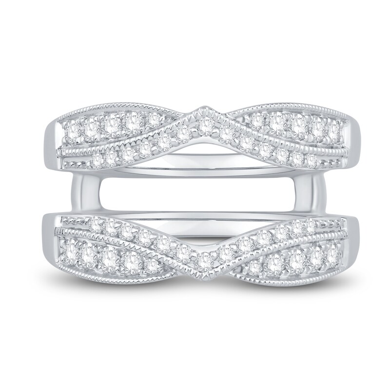 Main Image 3 of Diamond Enhancer Ring 1/2 ct tw Round 14K White Gold