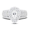 Thumbnail Image 3 of Diamond Engagement Ring 2-1/4 ct tw Pear-shaped/Round 14K White Gold