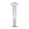 Thumbnail Image 3 of Diamond Engagement Ring 3/4 ct tw Princess/Round 14K White Gold