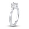 Thumbnail Image 2 of Diamond 3-Stone Engagement Ring 7/8 ct tw Princess/Round 14K White Gold