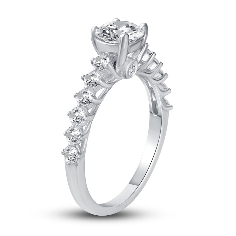 Diamond Engagement Ring 1-3/8 ct tw Round 14K White Gold