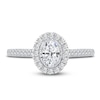 Thumbnail Image 3 of Diamond Engagement Ring 5/8 ct tw Ova/Round 14K White Gold