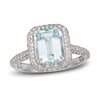 Thumbnail Image 0 of LALI Jewels Natural Aquamarine Engagement Ring 7/8 ct tw Diamonds 14K White Gold