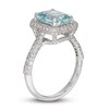 Thumbnail Image 1 of LALI Jewels Natural Aquamarine Engagement Ring 7/8 ct tw Diamonds 14K White Gold
