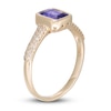Thumbnail Image 1 of LALI Jewels Natural Tanzanite Engagement Ring 1/5 ct tw Diamonds 14K Yellow Gold