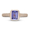Thumbnail Image 2 of LALI Jewels Natural Tanzanite Engagement Ring 1/5 ct tw Diamonds 14K Yellow Gold