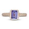 Thumbnail Image 3 of LALI Jewels Natural Tanzanite Engagement Ring 1/5 ct tw Diamonds 14K Yellow Gold