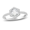 Thumbnail Image 0 of ArtCarved Rose-Cut Diamond Engagement Ring 3/4 ct tw 14K White Gold
