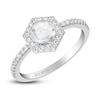 Thumbnail Image 2 of ArtCarved Rose-Cut Diamond Engagement Ring 3/4 ct tw 14K White Gold