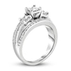 Thumbnail Image 1 of Diamond Engagement Ring 1-1/4 ct tw Princess/Baguette/ Round 14K White Gold