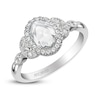 Thumbnail Image 2 of ArtCarved Rose-Cut Diamond Engagement Ring 5/8 ct tw 14K White Gold