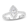 Thumbnail Image 0 of Diamond Engagement Ring 1 ct tw Marquise/Round 14K White Gold