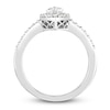Thumbnail Image 2 of Diamond Engagement Ring 1 ct tw Marquise/Round 14K White Gold