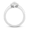 Thumbnail Image 3 of Diamond Engagement Ring 1 ct tw Marquise/Round 14K White Gold