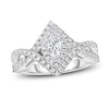 Thumbnail Image 1 of Diamond Engagement Ring 1 ct tw Marquise/Round 14K White Gold