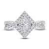 Thumbnail Image 3 of Diamond Engagement Ring 1 ct tw Marquise/Round 14K White Gold