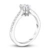 Thumbnail Image 1 of Diamond Engagement Ring 5/8 ct tw Marquise/Round 14K White Gold