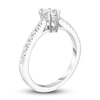 Thumbnail Image 2 of Diamond Engagement Ring 5/8 ct tw Marquise/Round 14K White Gold
