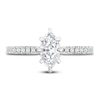 Thumbnail Image 2 of Diamond Engagement Ring 5/8 ct tw Marquise/Round 14K White Gold