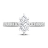Thumbnail Image 3 of Diamond Engagement Ring 5/8 ct tw Marquise/Round 14K White Gold