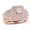 Thumbnail Image 1 of Diamond Bridal Set 1-3/4 ct tw Round 14K Rose Gold