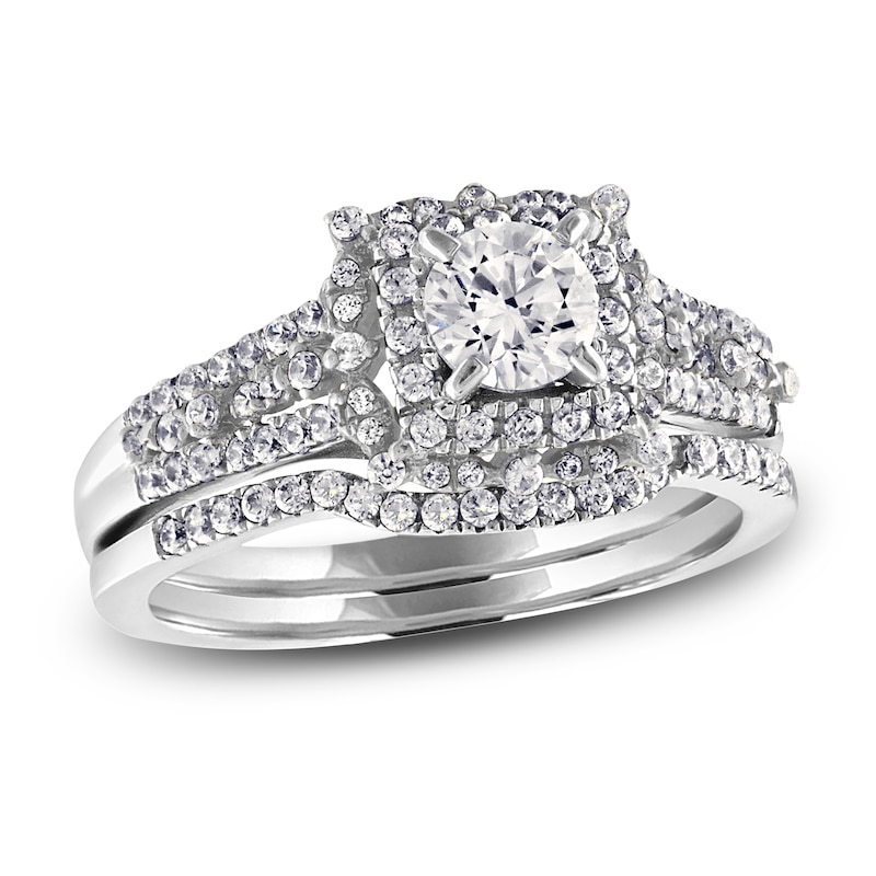 Main Image 1 of Diamond Bridal Set 1 ct tw Round 14K White Gold
