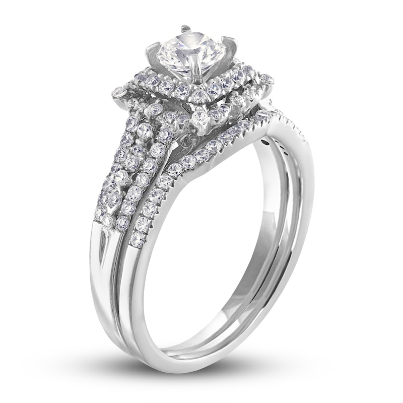 Main Image 2 of Diamond Bridal Set 1 ct tw Round 14K White Gold