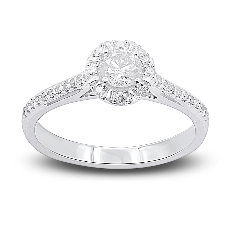 Main Image 2 of Diamond Bridal Set 1/2 ct tw Round 14K White Gold
