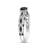 Thumbnail Image 2 of Black Diamond Engagement Ring 3/4 ct tw Round 10K White Gold